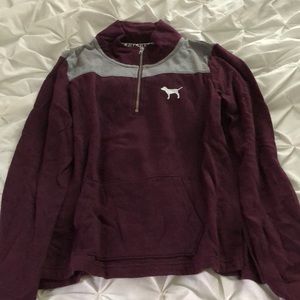 VS Pink Quarter zip!!